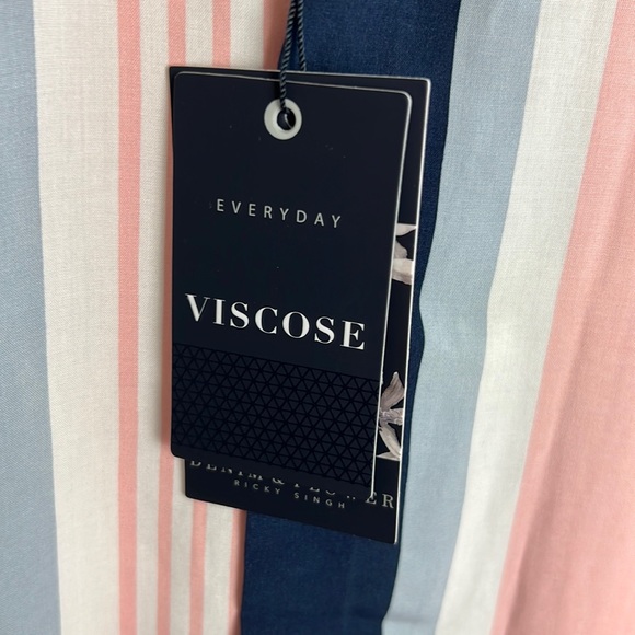 Denim & Flower Everyday Viscose Button Up Shirt Men’s Size M - Picture 3 of 4